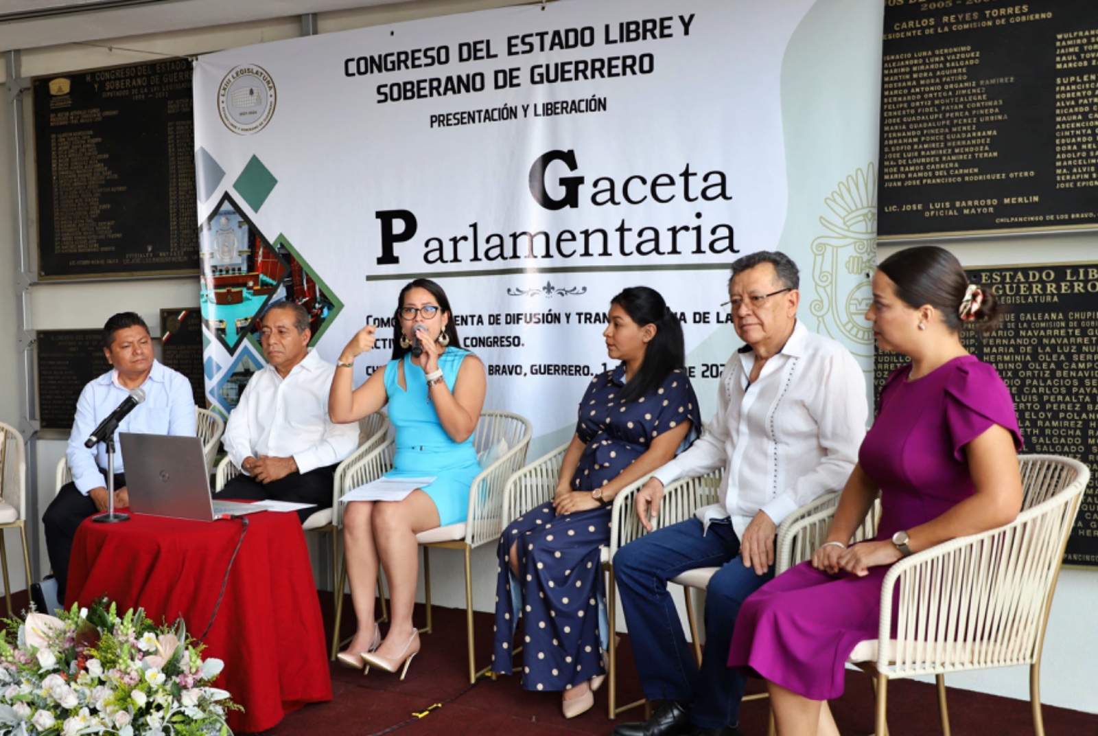 Intervención de la Diputada Citlali Calixto durante la presentación de la Gaceta Parlamentaria.